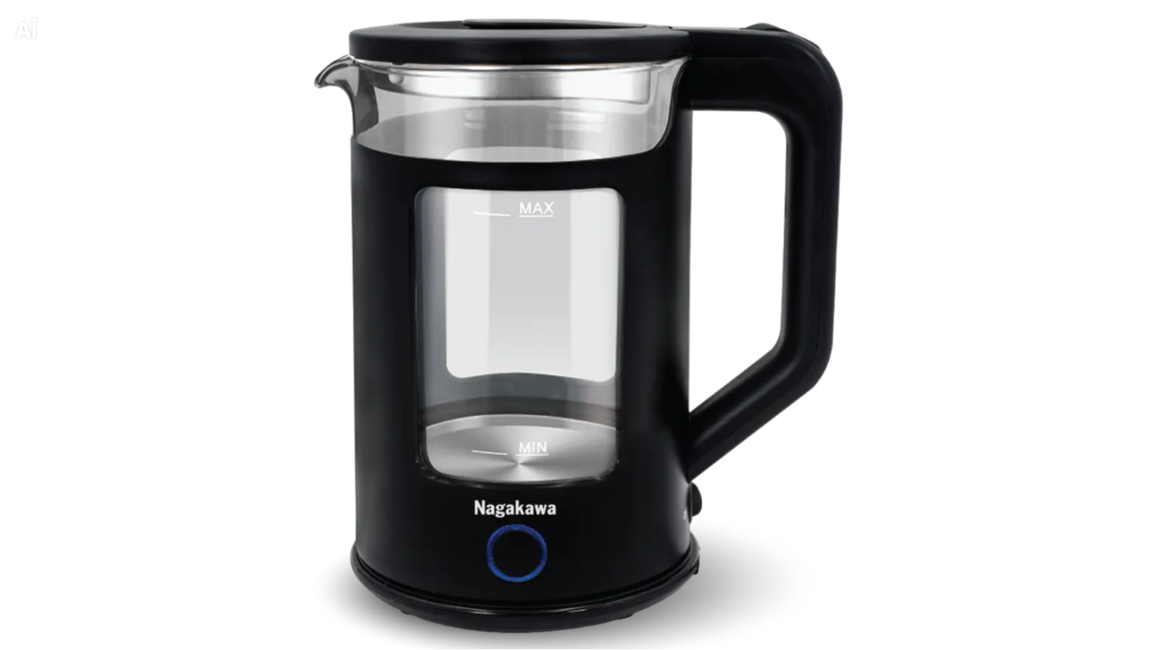 Ấm siêu tốc thủy tinh 1.7L Nagakawa NAG0317