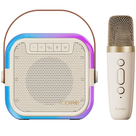 Icore Bộ Loa Karaoke Mini Bluetooth ISM59 Kèm 1 Micro