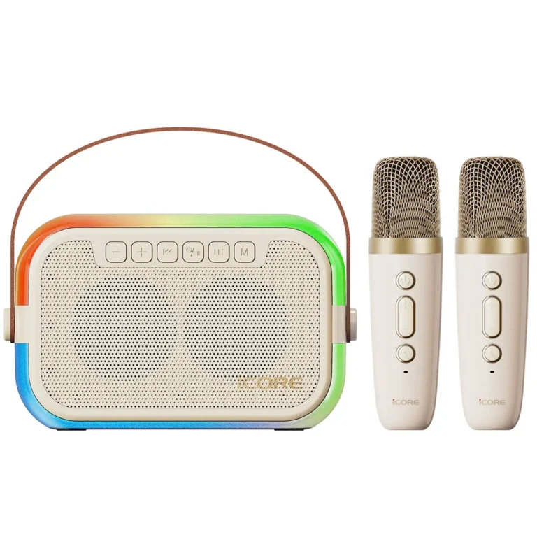 Icore Bộ Loa Karaoke Mini ISM69 Kèm 02 Micro