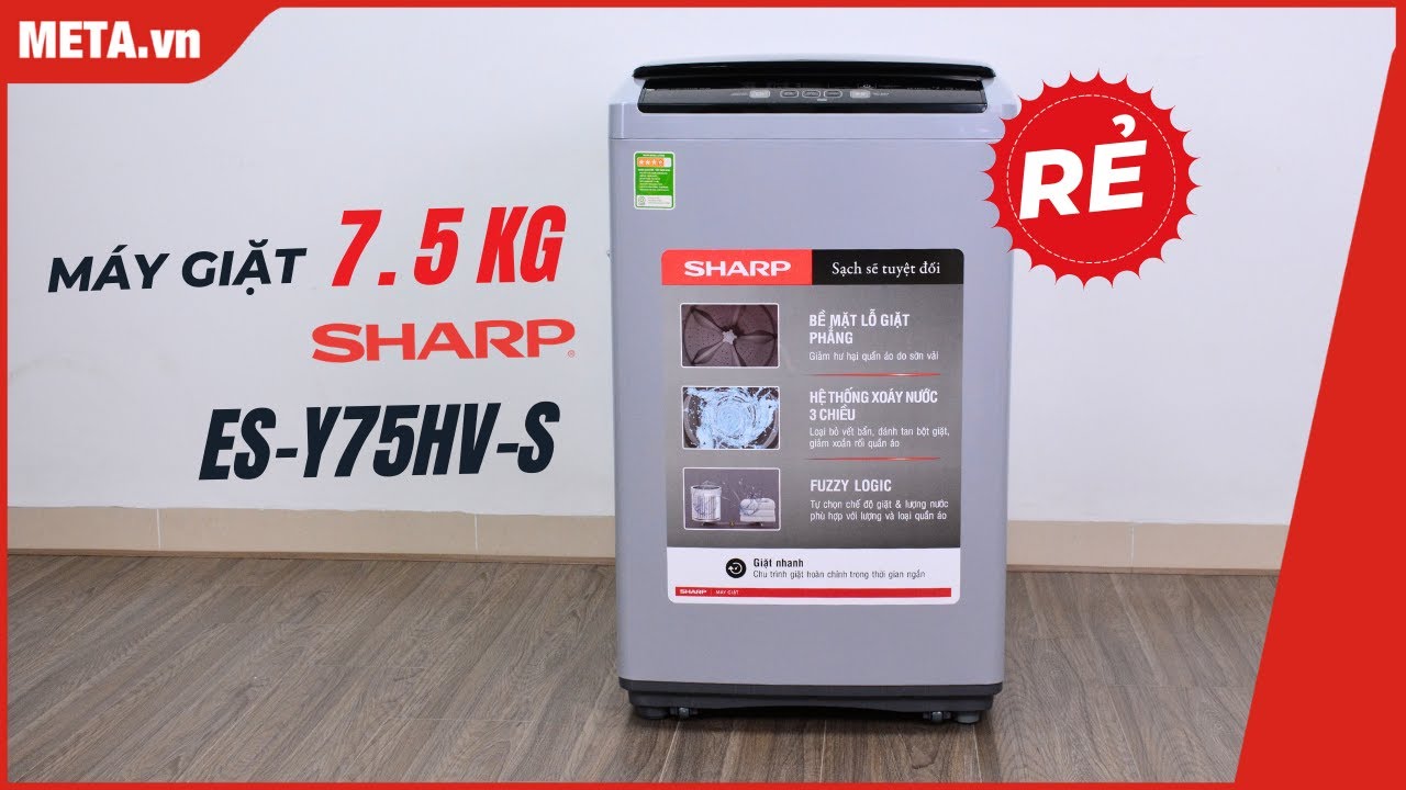 MÁY GIẶT SHARP ES-TM125CN-BK